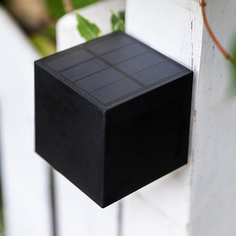 Solar Outdoor Wall Lights Solar Wall Lights Solar Wall Lights Outdoor Cube Solar Lamp Square Solar Lamp Waterproof IP65 Warm Light Lamp