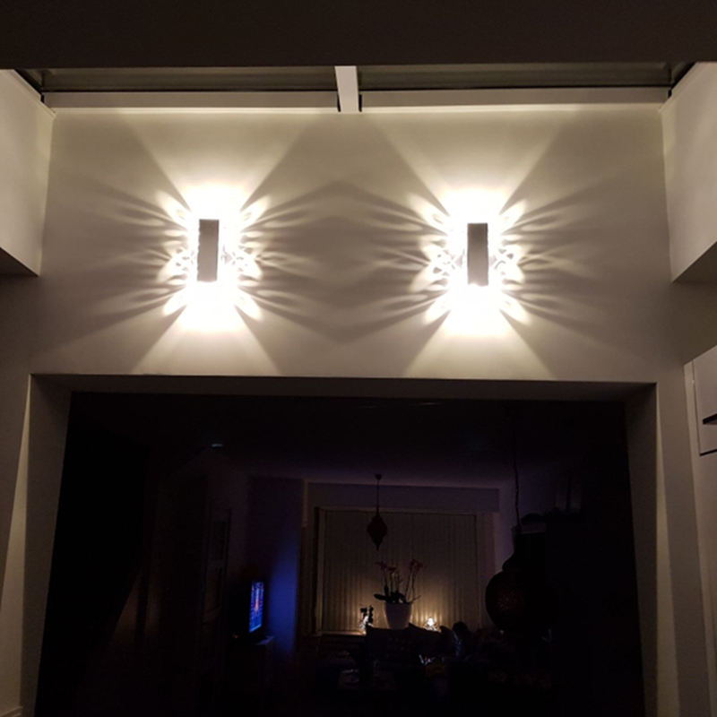 Decorative Led Lamp Double Butterfly Wall Light And Indoor Nightlight