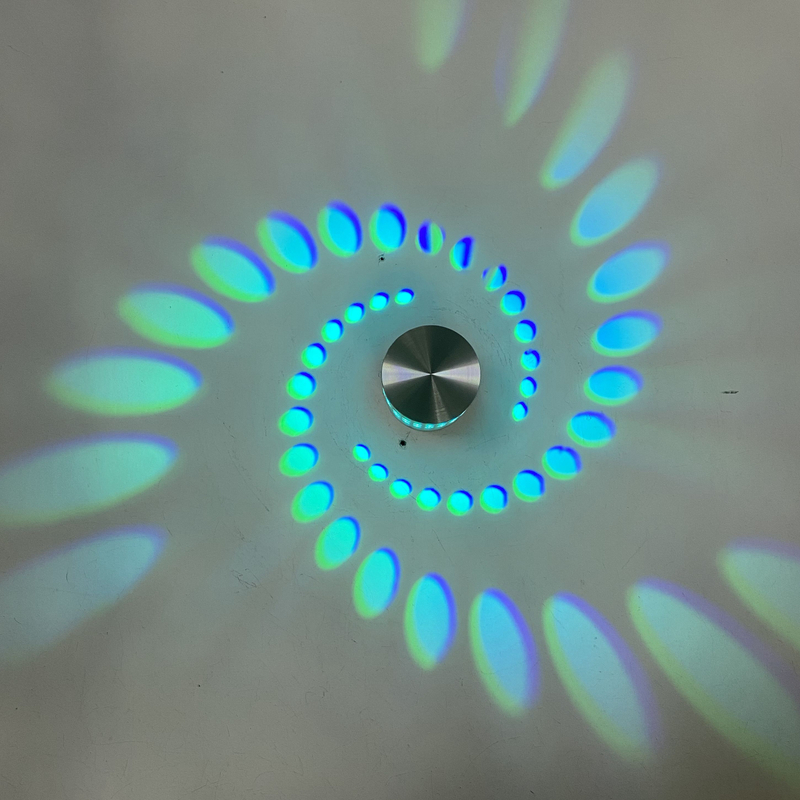 Simple Circle Background Decoration Lamps Modern LED RGB Wall Lights Living Room Bedroom Bedside Aisle Corridor Indoor Lighting