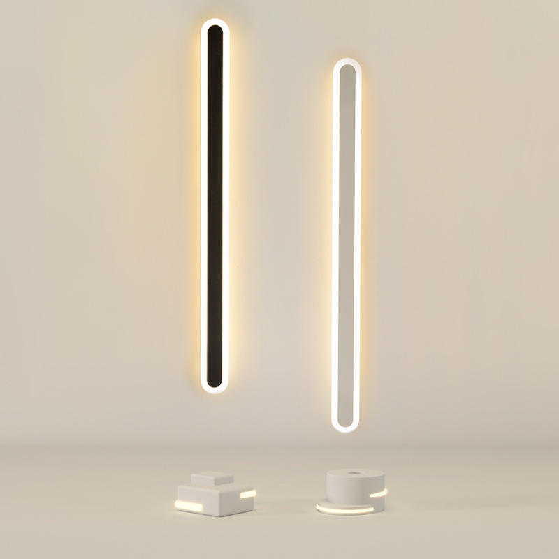 Modern Minimalist LED Line Wall Lamp Bedroom Bedside Sofa Bathroom Mirror Background Decorative Lamp Mrought Iron Acrylic Lights