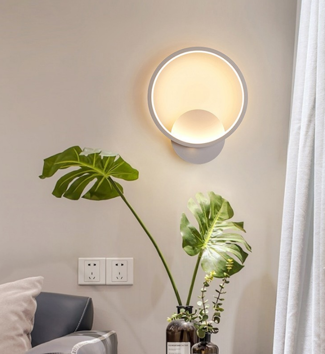 LED Nordic living room bedroom bedside wall lamp porch aisle restaurant stairwell balcony wall lamp beauty salon lamps