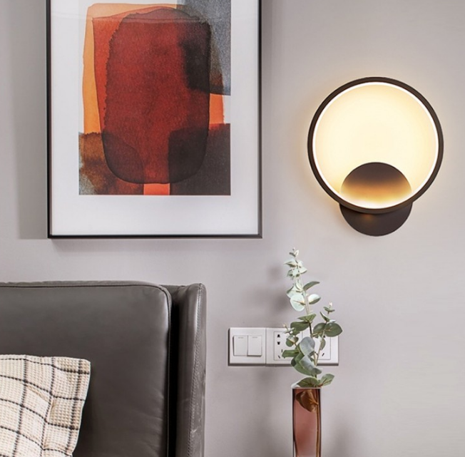 LED Nordic living room bedroom bedside wall lamp porch aisle restaurant stairwell balcony wall lamp beauty salon lamps