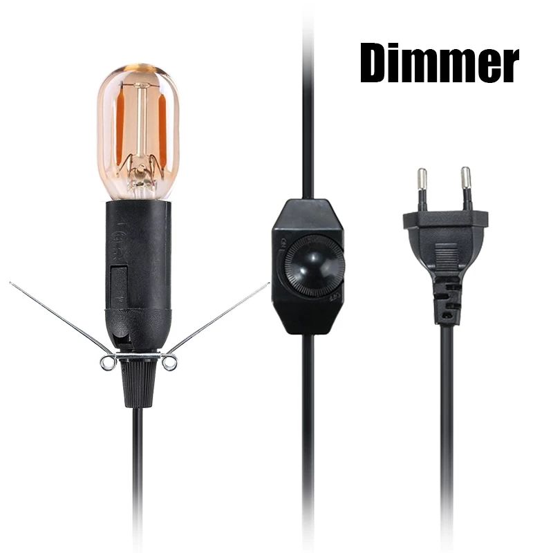 E14 301 dimmer switch 1.8m wire 1.5m wire 2m wire US/ EU Plug Light 301 dimmer switch E14 spring bare body lamp plug switch