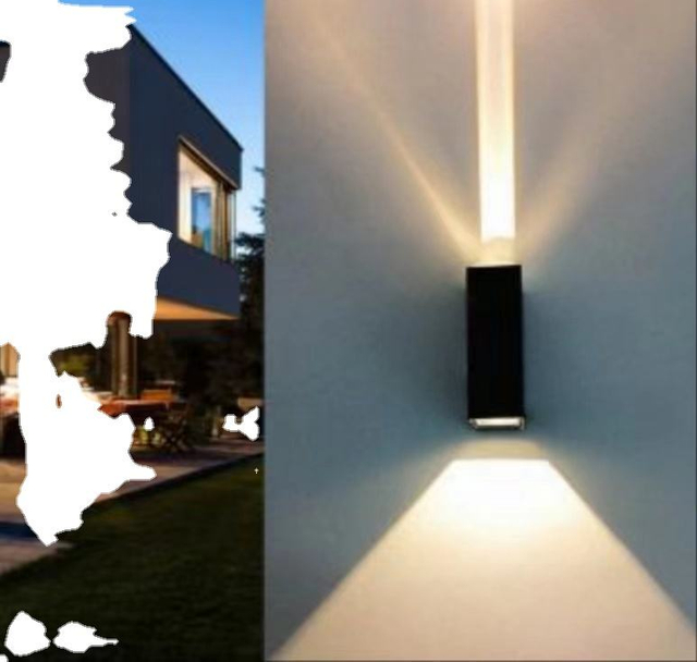 Led outdoor waterproof modern minimalist creative a beam of light on the spotlight down astigmatism wall lamp garden
