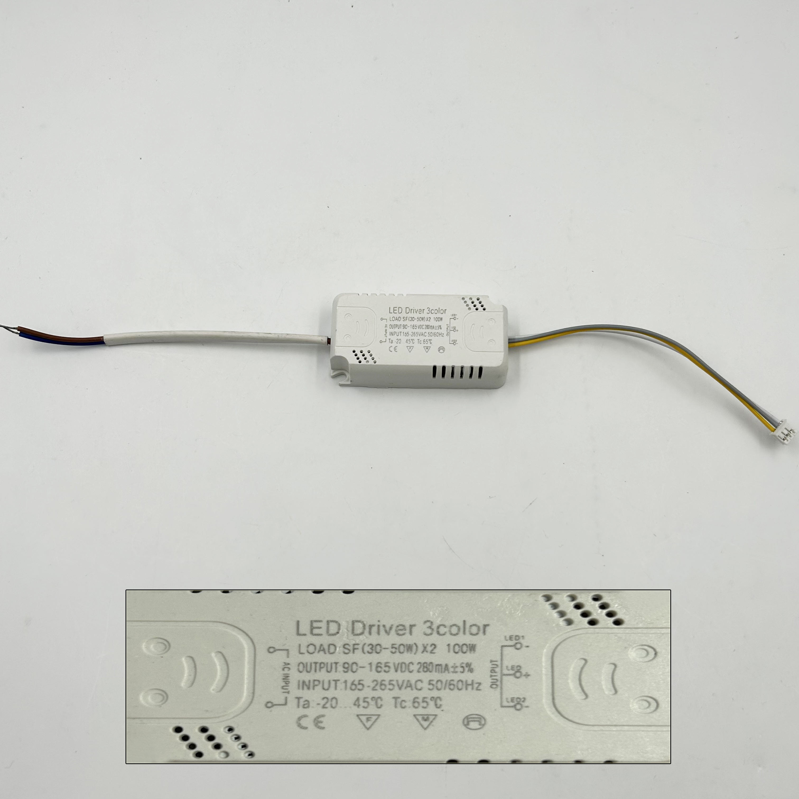 100W 140W 160W LED Driver Lighting Transformers Three color temperature driver Not-Warterpoof COB LED Chip Power Supply