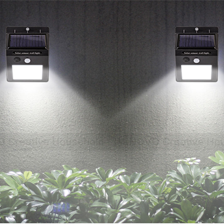 LED Solar Power Light 20LED Wall mounted Light PIR Motion Sensor Outdoor Waterproof solar water heater