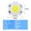 COB Plum Blossom warm white/cold white/red/green/blue/yellow/purple color light COB chip