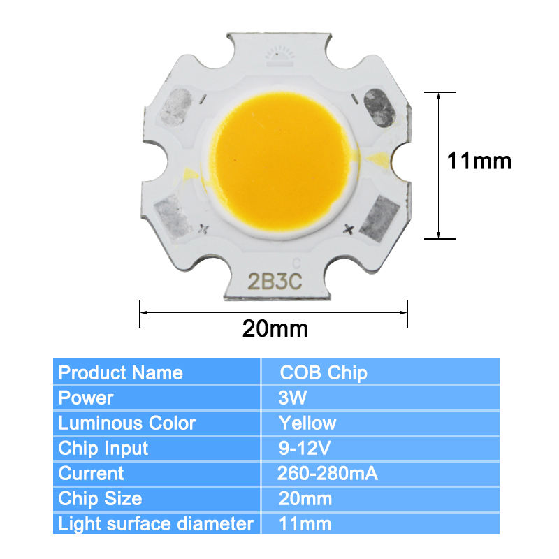 COB Plum Blossom warm white/cold white/red/green/blue/yellow/purple color light COB chip