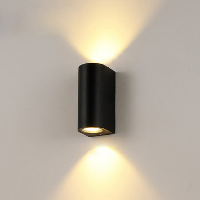 12W Column Double Head Waterproof Wall Lamp