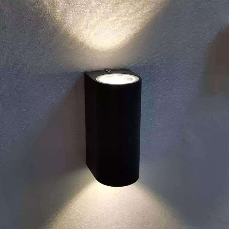 12W Column Double Head Waterproof Wall Lamp Unique Night Lamp IP65 Waterproof Wall Lamp for Garden Yard Decoration