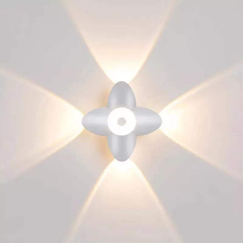LED Outdoor Wall Light Up Down Decoration Spotlight Lotus Villa Corridor Balcony Corridor Background Wall Light