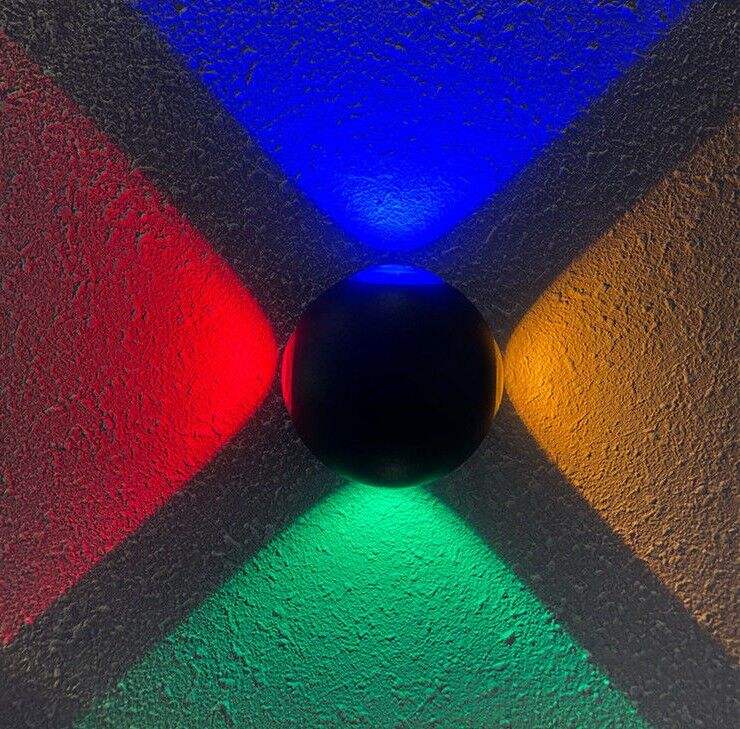 12W Big Size Arrival Ball Lights Outdoor Down Light Multi-color Lights External Wall Lamps Luminaire LED Wandlamp LED Wall Lamps
