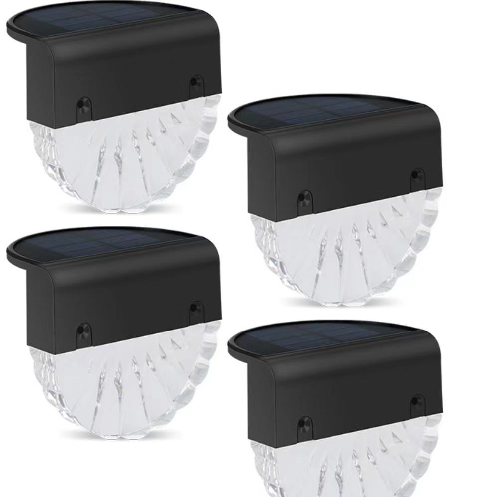 Warm White LED Solar Lamp Path Stair Outdoor Garden Lights Solar Power Balcony Light Decoration for Patio Stair Fence goods