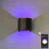 RGBW APP Control Semicircular IP65 waterproof Wall Lamp colorful decorative smart wall lamp