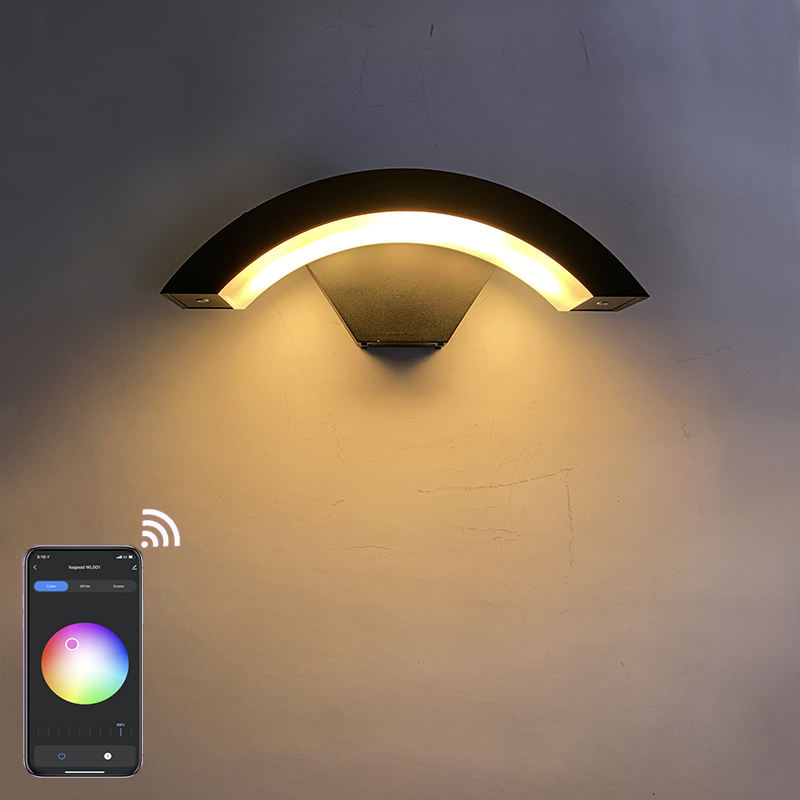 Tuya intelligent wall lamp LED intelligent wall lamp IP65 waterproof colorful fashionable decorative wall lamp