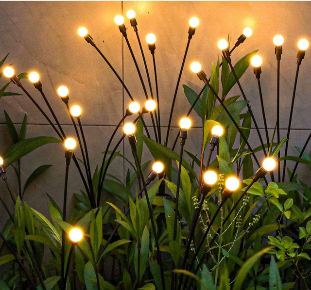 outdoor solar lamp solar outdoor wall lights solar wall lights Christmas Holiday Outdoor Park Resort Decoration Fabric Led christmas yard decoration light