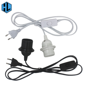 1.8M Line Length E27 LED Lamp Socket a250V 4A 303 On/Off Lamp Holder Adapter Converter for LED Light Suspension Socket Holder