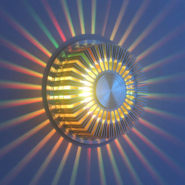 12 Colors 3W LED Wall Lamp Aluminum Led Lighting Wall Sconce AC85-265V Interior Design Fixture for Bar Wall Lighting Decoration