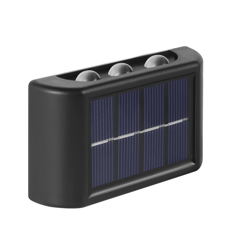 4LED 6LED up and down solar wall light outdoor decoration garden courtyard home wall light waterproof luminous outdoor