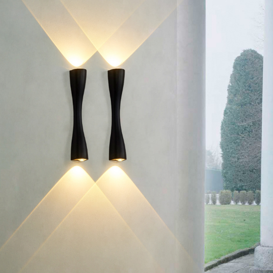 Luxury Shining Wall lamp LED outdoor rainproof water villa hotel exterior wall balcony outdoor lamp courtyard doorpost lamp