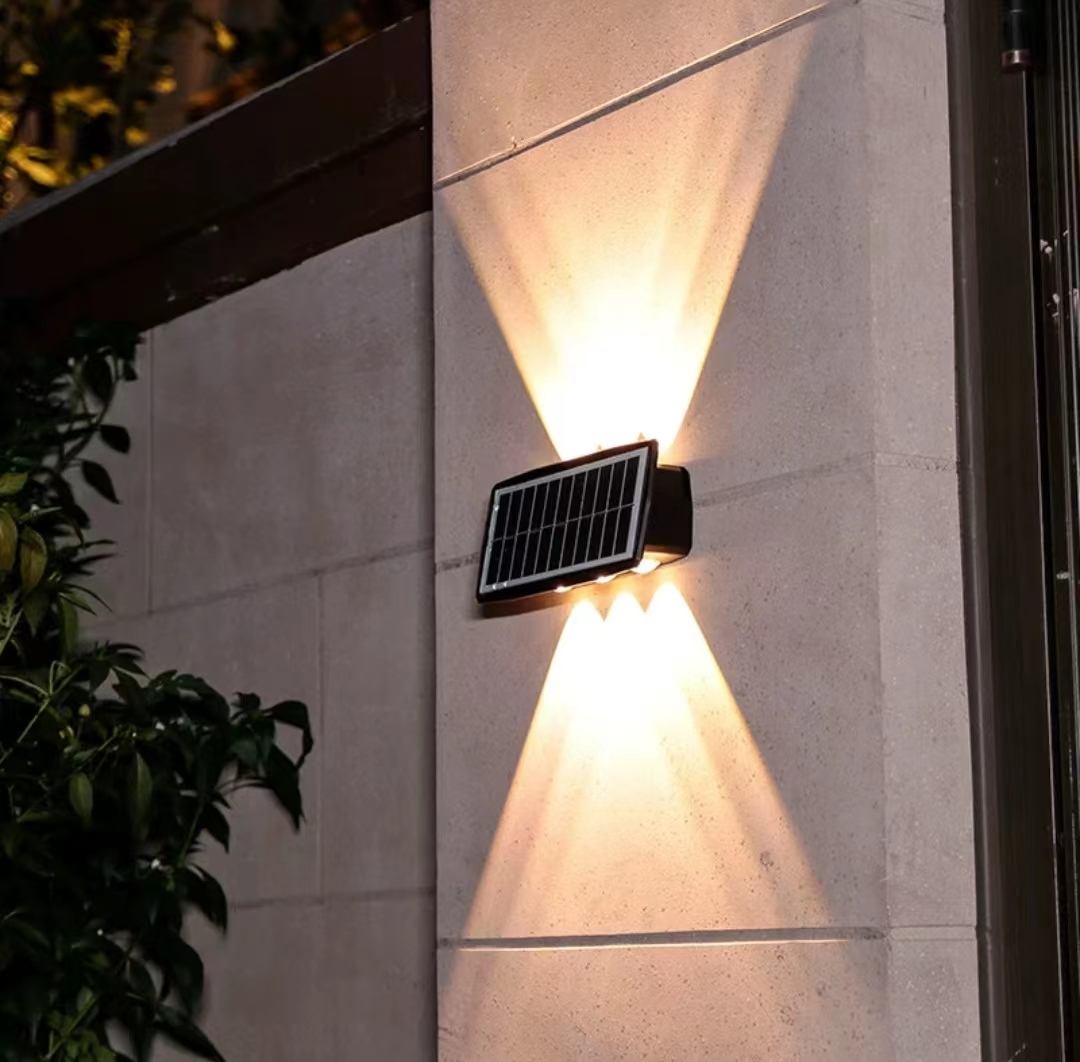 6LED Solar Wall Light Outdoor Waterproof LED Wall Lights for Courtyard Street Landscape Garden Decor Lamp Solar Outdoor Wall Lamp