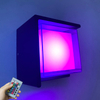 5W Modern LED Cold Light RGB with Controller Up And Down Lighting Cube Sconce Lamp Fixture Mount Indoor Outdoor Lighting