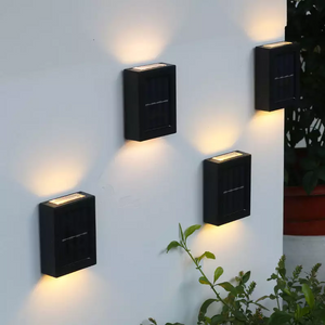 Solar Charging Wall Light Outdoor Waterproof IP65 Up And Down Stair Wall Light Solar LED Night Light