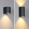 Waterproof Mount Up Down Garden Exterior Light Sconce Large Outdoor Wall Mounted Led