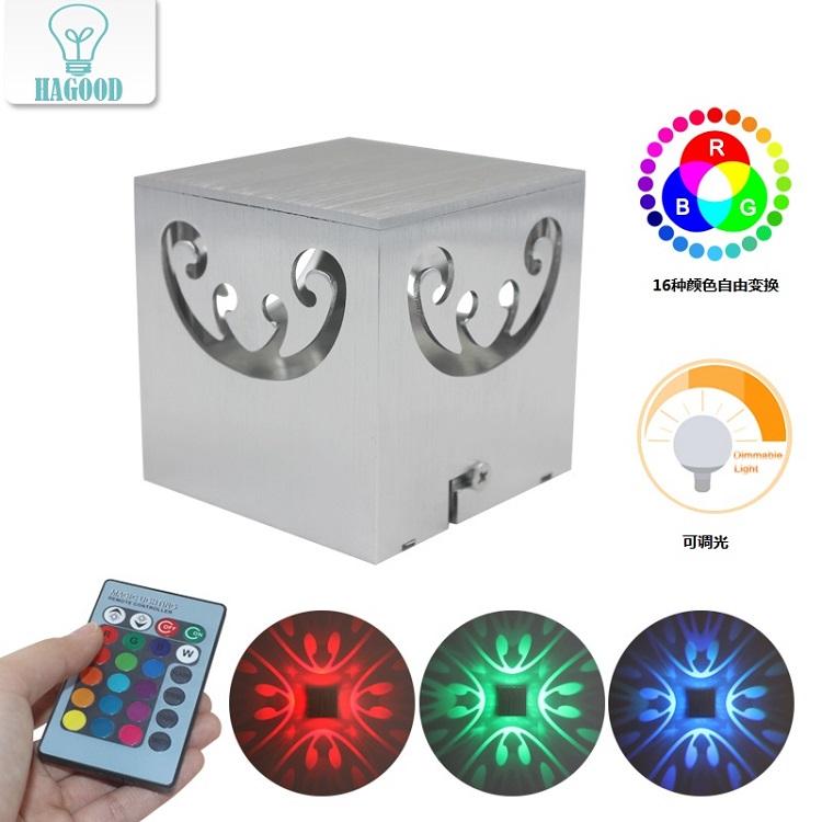 2023 High Quality RGB Led Lamp Four-sided Butterfly Wall Lamp And Indoor Nightlight with Factory Price