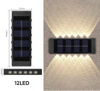4LED 6LED 8LED 10LED 12LED 16LED up and down solar wall light outdoor decoration garden courtyard home wall light waterproof