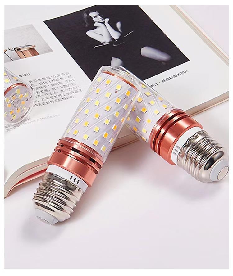 7W LED E14 E27 bulb tricolor temperature corn bulb 12W 16W 18W chandelier bulb for indoor light