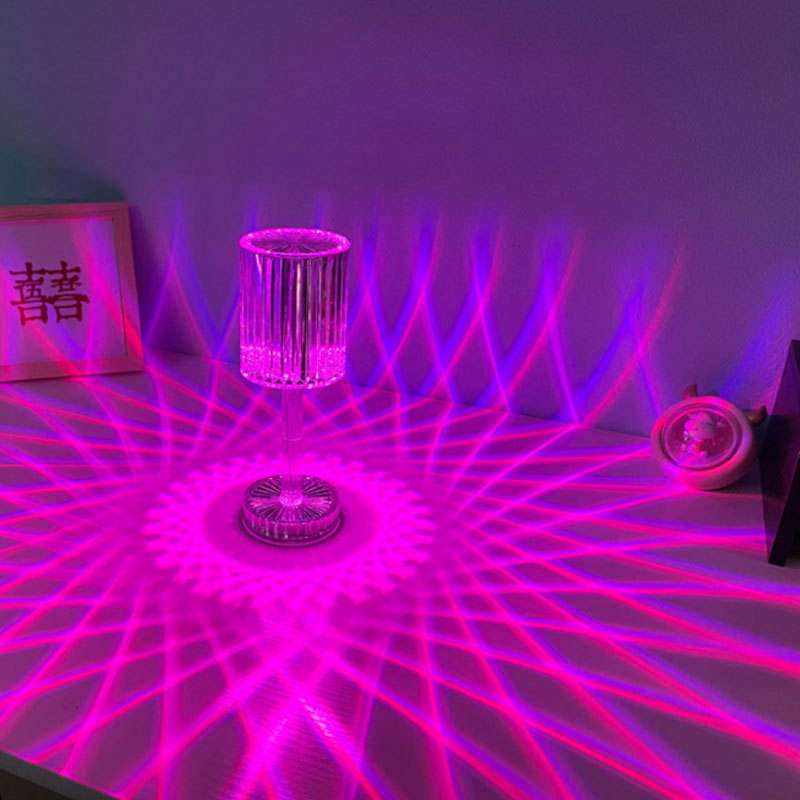 Creative 3D Night Light Holiday Gift DIY Acrylic Table Lamp Camping Light Toy Color Changing Table Lamp