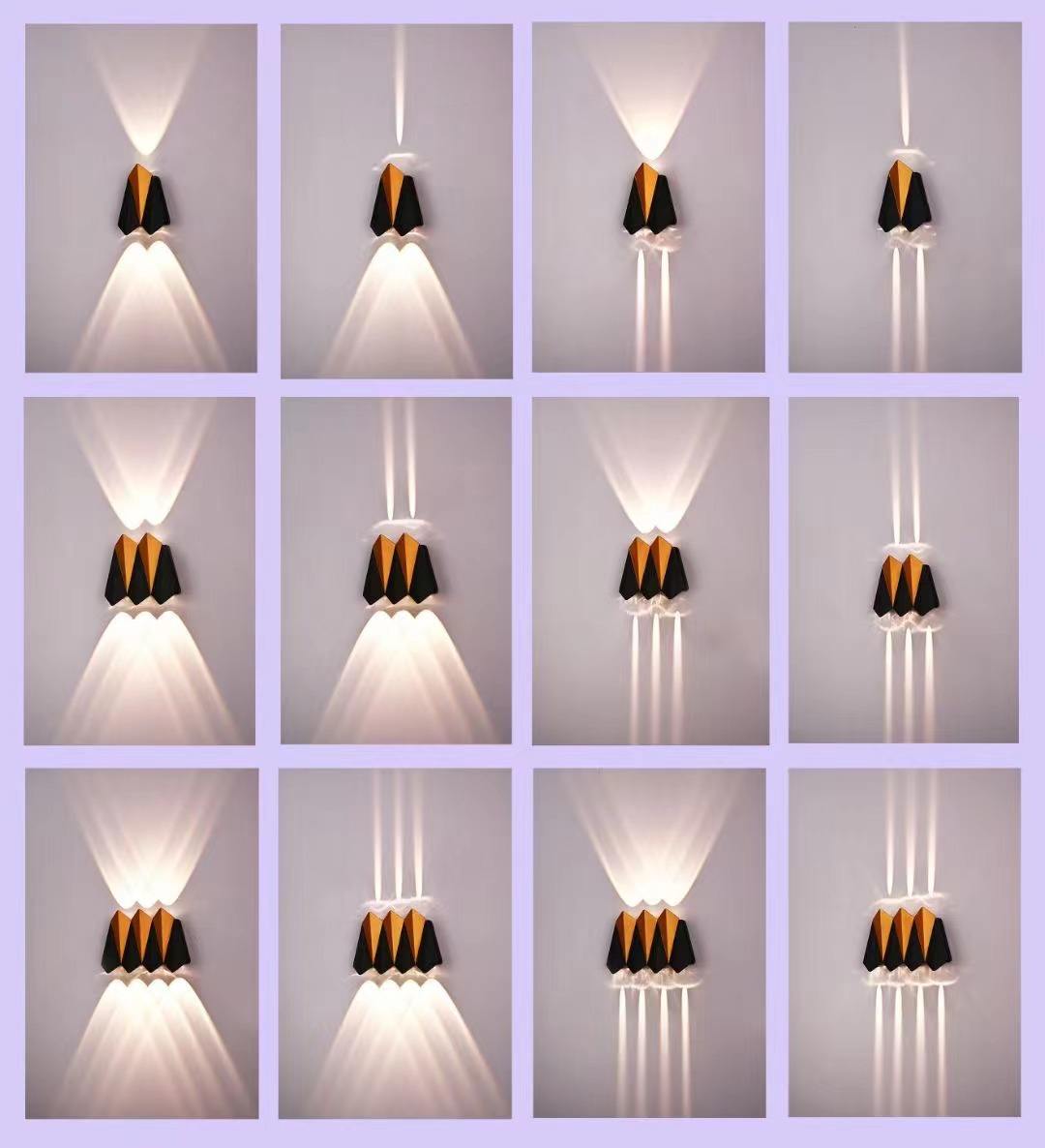 Nordic Style Luminary Waterproof Garden 12W LED Wandlamp Brace Wall Night Light Decorate for Outdoor Lighting Sofa Background