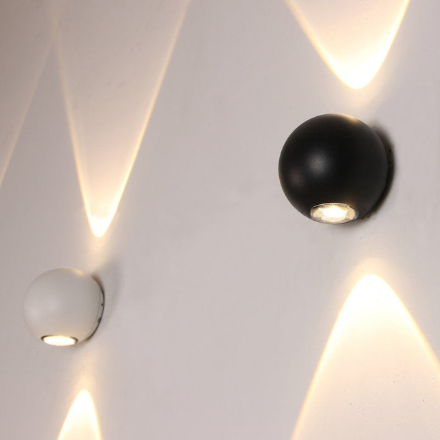 6W Waterproof Light 2023 NEW Ball Lights Outdoor LED Wall Lamps Round Waterproof Wall Lamp Up And Down Wall Lamp
