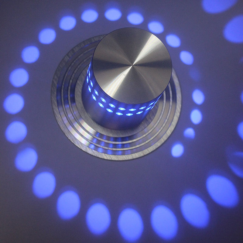 Good quality rgb wall lamp 3w indoor ceiling decoration embed led wall light in stock with indoor bedroom KTV bar