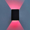 Led Wall Light Fixture RGB with controller wall light Aluminum Wall-mounted for Aisle Bedroom Indoor Colorful Night Light Stair Minimalist Fancy Decorative Led Wall Light