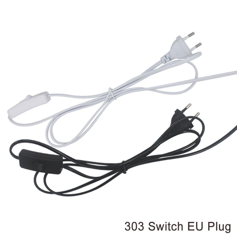 Line Cable 303 /304 /317 /301 Dimmer Power Cord /Double Button Switch EU Plug Wire For LED Bulb/Desk Light Luminary USA