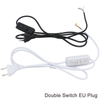 Line Cable 303 /304 /317 /301 Dimmer Power Cord /Double Button Switch EU Plug Wire For LED Bulb/Desk Light Luminary USA