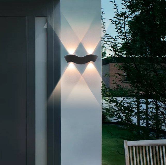 4W Hagood New Beard Wall Lamp Waterproof IP65 Outdoor Lighting Up And Down Modern Led Wall Light