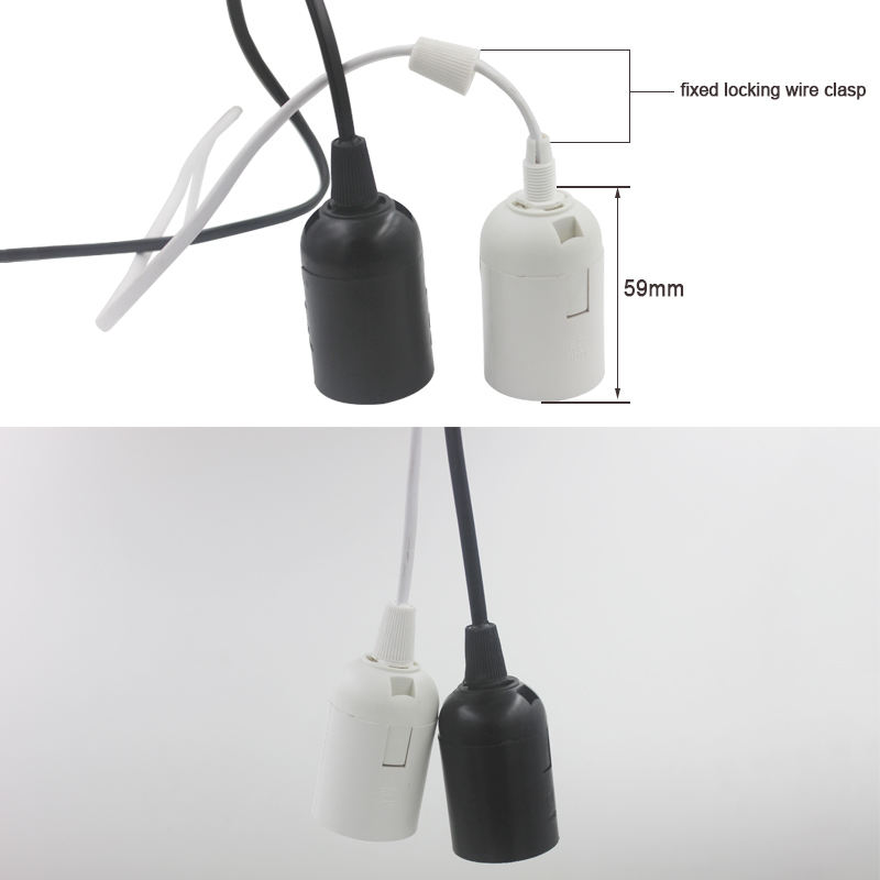 1.8m Power Cord Cable E27 Lamp Bases EU plug with switch wire for Pendant LED Bulb e27 Hanglamp Suspension Socket Holder