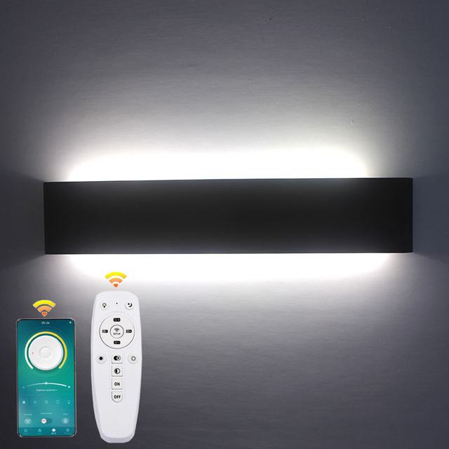 2.4G Modern minimalist LED aluminum lamp bedside lamp wall lamp room bathroom mirror light direct creative aisle