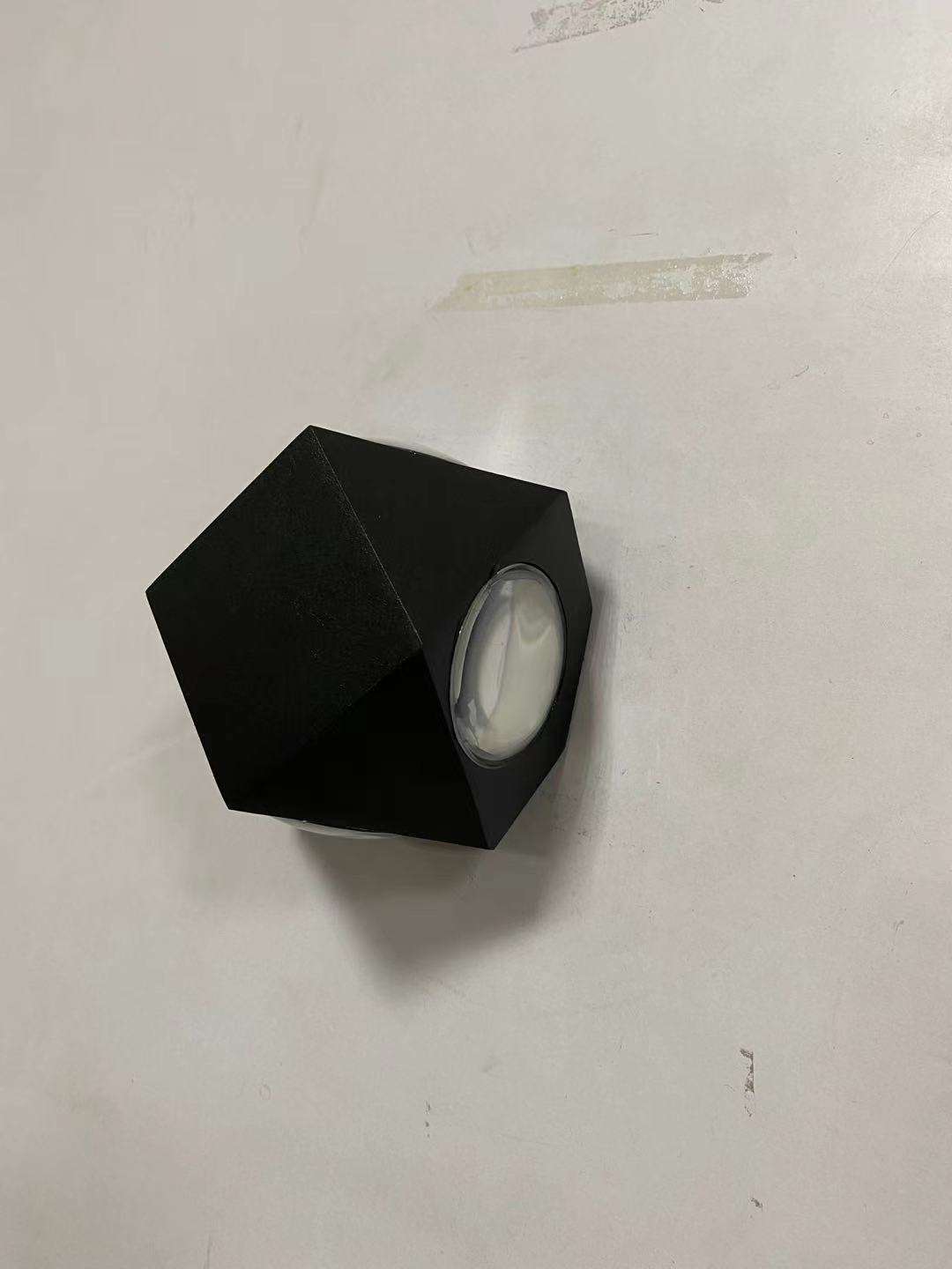 Waterproof Wall Light Black Shell Diamond-shaped 12W