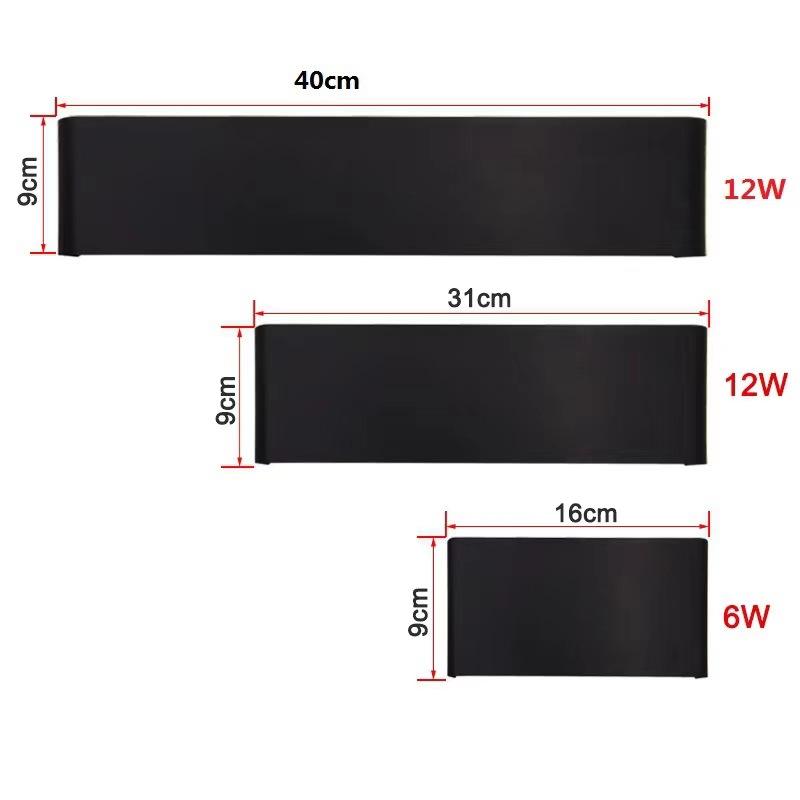 Rectangle Led Wall Lamp Bedside Sconces 110V 220V Living Room Bathroom Mirror Light Indoor Aisle