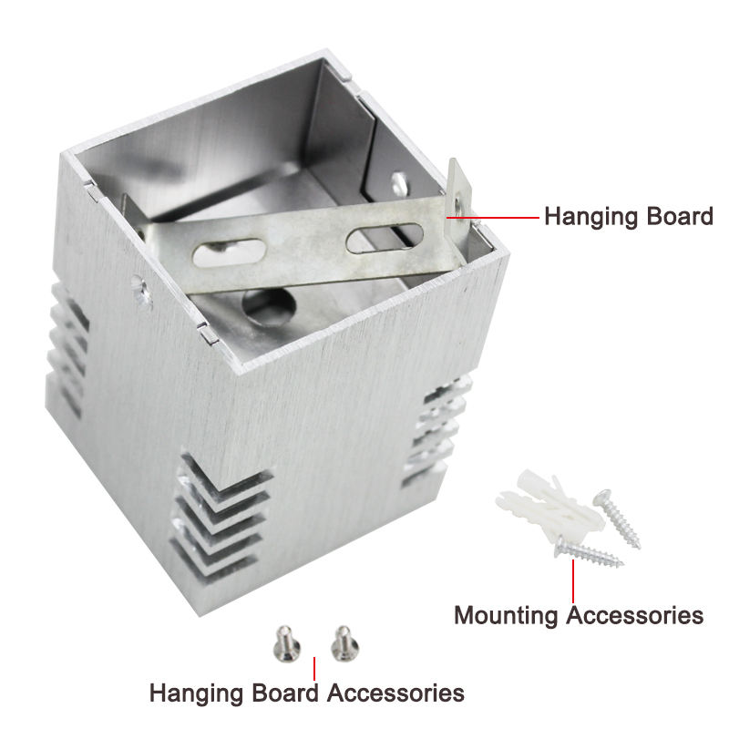 3W LED Wall Sconce AC85-265V Novelties Square Hole Luminous Wall Lamps for loft stairs Decoration