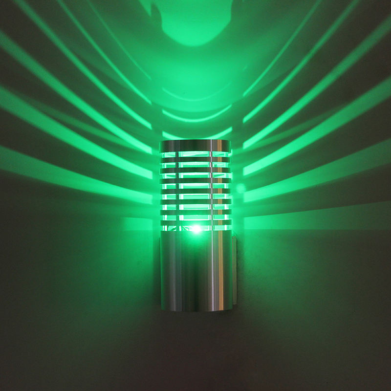 Indoor 3W Cylindrical LED rgb wall lamp AC85-265V Aluminum Bedroom Decorative led wall sconce Hallway Staircase LightingIndoor 3W Cylindrical LED Rgb Wall Lamp AC85-265V Aluminum Bedroom Decorative Led Wall Sconce Hallway Staircase Lighting