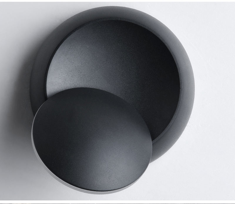 New wall sconce adjustable bedside light white Black wall lamp 360 degree