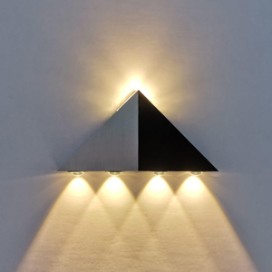 LED Triangle Wall Light 5W Indoor Living Room Wall Mounted Lamp AC85-265V Aluminum Stairs Aisle Wall Lamp High Power Lights
