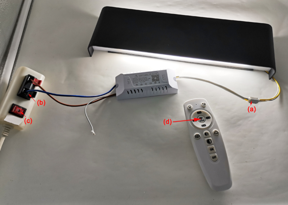 2.4 G Wireless Control Dimming Three Color Temperature LED Wall Sconce