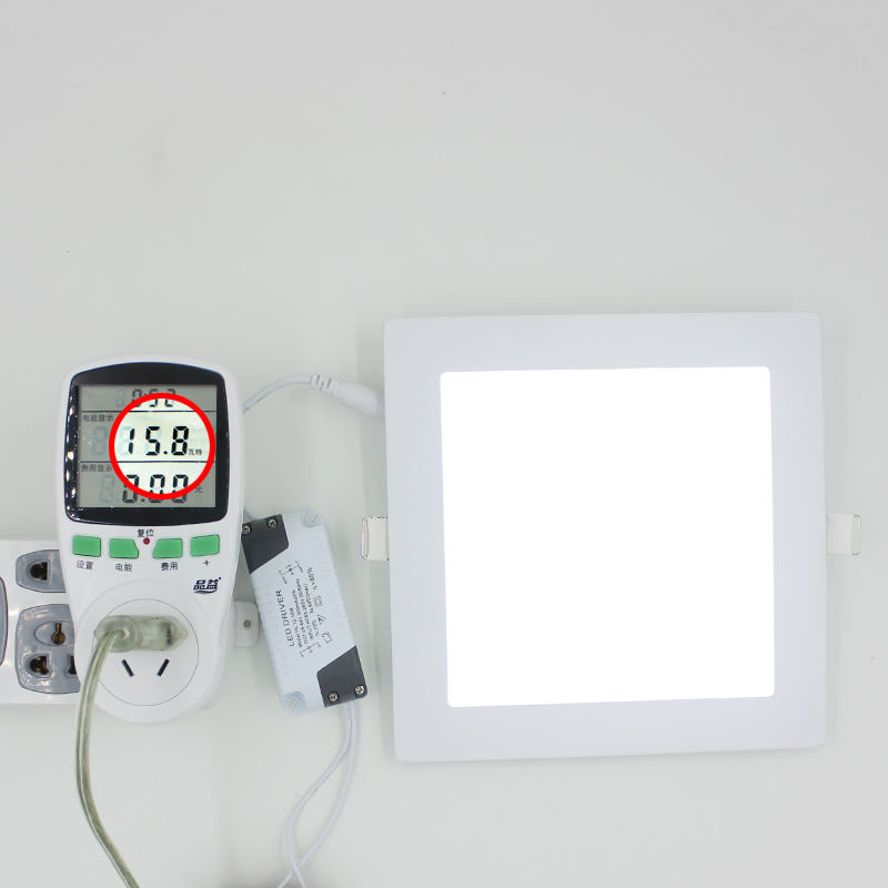 Ultra-thin Dimmable Real Full Power Square LED Panel Ceiling Lamp LED down light 3W/4W/6W/9W/12W/15W/18W/24W Warm/Cold White