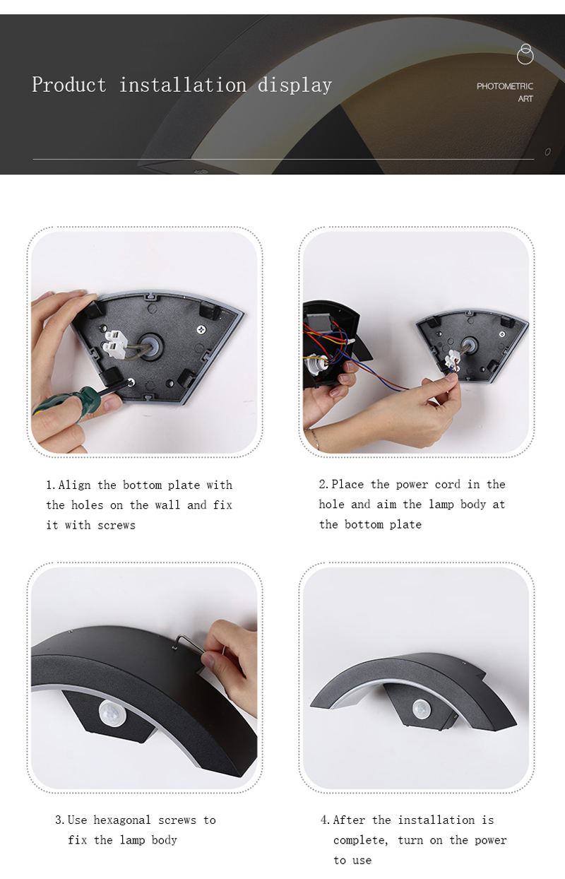 modern led outdoor wall lights
